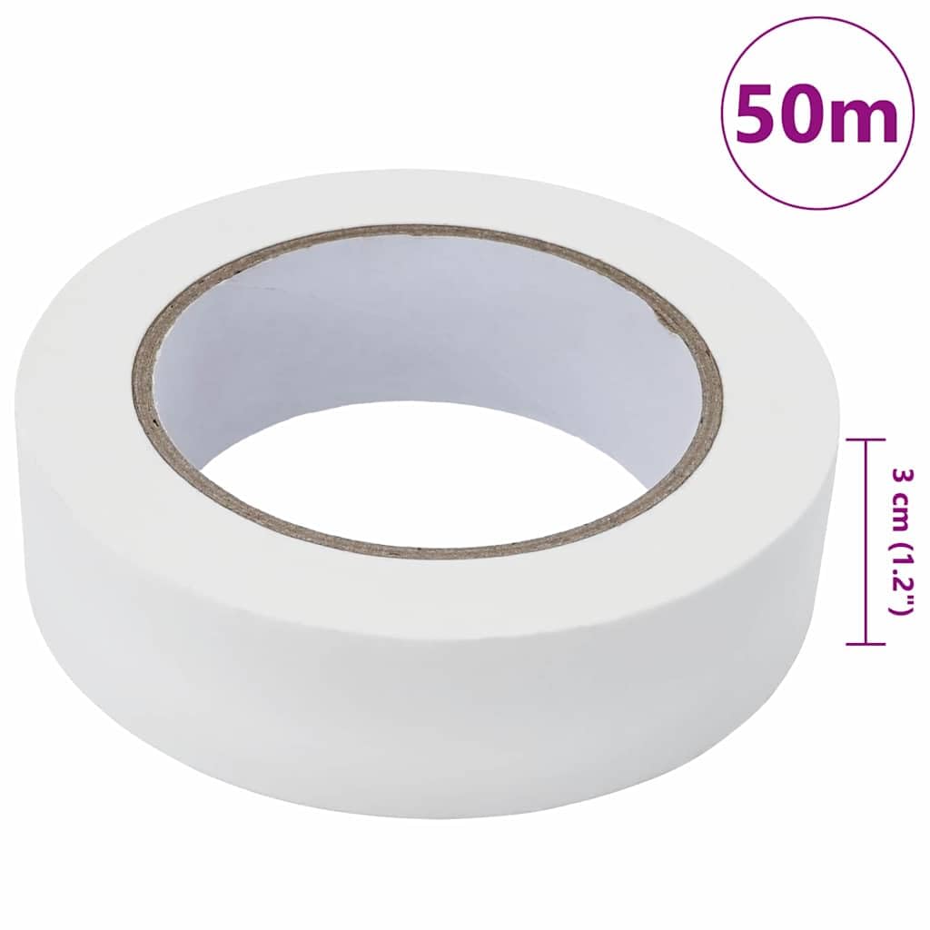 vidaXL Taśmy Maska Malarska 50 szt. Biały 30mm x 50m Papier