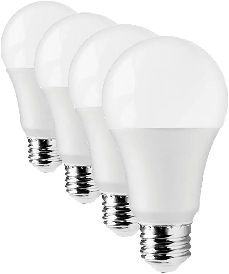 Satco S11438 12-Watt A19 LED Light Bulbs, 75-Watt Replacement, 5000K Natural Light, 1100 Lumens, 10 Count (Pack of 4)