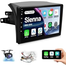 Leadfan Radio for Toyota Sienna 2004-2010 FIT JBL. and Big Screen Stereo Wireless Carplay Android Auto, 9 Touch Screen for Sienna Android Bluetooth/Voice Control/GPS/WiFi/Back-up Camera/SWC/FM