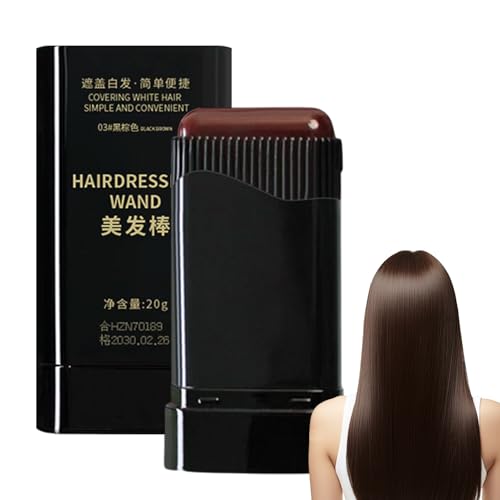 Tinte Cubre Canas para Mujeres, Tinte Temporal Para Canas, Barra Natural de Coloración Instantánea Resistente al Sudor para Uso Diario en Casa, Viajes y Salón