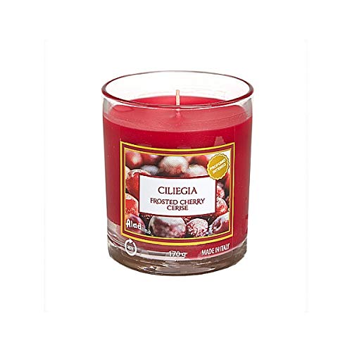 Price's Candles Aladino Medium Glass Jar Scented Candle - Frosted Cherry