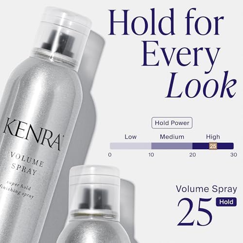 Kenra Professional Volume Spray 25 50% | Super Hold Finishing & Styling Hairspray | Flake-free & Fast-drying | Wind & Humidity Resistance | All Hair Types | 10 oz - 2
