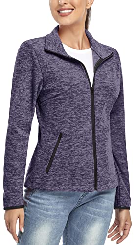 Soneven Chaqueta Forro Polar Mujer Invierno, Chaqueta Con Cremallera Para Chaqueta Mujer Invierno Elegante Ligero Paquete Cremallera Mujer de Talla Grande Para Deportes Correr Esquíal Aire Libre Cover