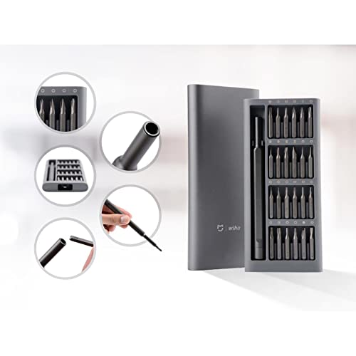 Xiaomi Kit de chave de fenda Mijia Wiha para uso diário, 24 pontas magnéticas de precisão, chave de