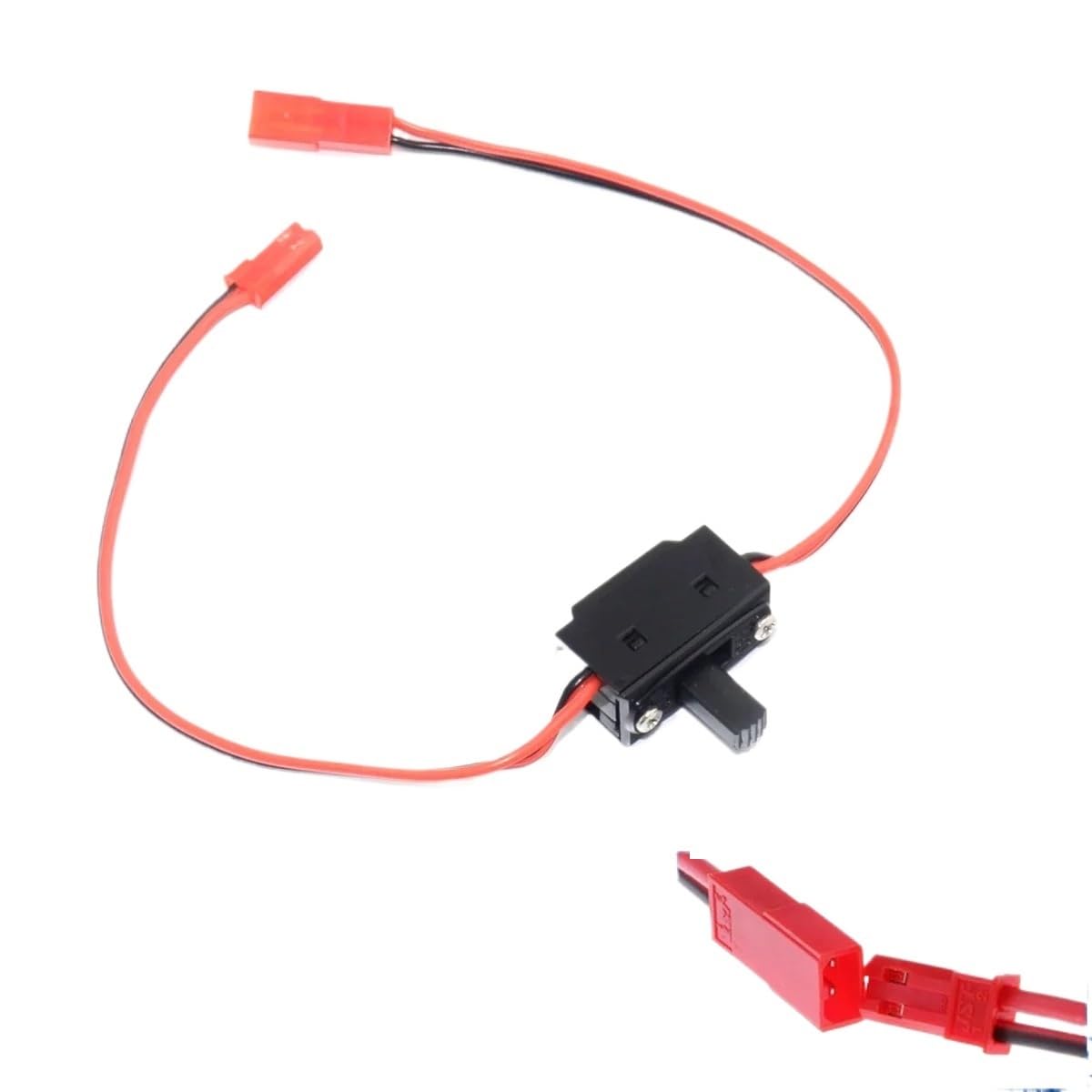 RC Switch Light On/Off Power Battery Receiver / 4 AA 6V Battery Container Holder Box JR JST Plug for RC Car Airplane Boat FPV(JR Box and Switch)