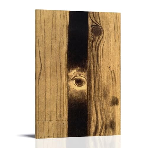 Odilon Redon The Tell Tale Heart Canvas Print Poster�A�[�g���[�N�{�[�h�A�E�H�[���X�e�b�J�[�A�C���e���A�f�U�C���|�X�^�[�A�����◾�̑����A�V�z�j���̃M�t�g�B 08x12inch(20x30cm) Frame