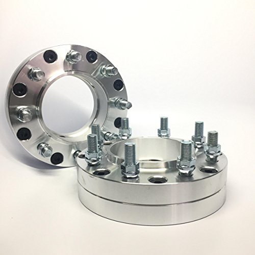 Customadeonly 2 Pieces 2" 50Mm Conversion Hub Centric Conversion Wheel Rim Adapters Spacers With Lip (Change Bolt Pattern) 5X5.5 5X139.7 To 8X170 Center Bore 108 To 125Mm 14Mm X 1.5 Studs #TOP29