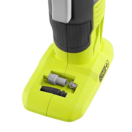 Ryobi P737D 18-Volt One+ Cordless High Pressure Inflator With Digital Gauge, 4.0 Ah 18-Volt One+ High Capacity Lithium-Ion Battery, Charger, And Bag (Bulk Packaged) #TOP5