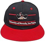Nevada Las Vegas UNLV Runnin Rebels Classic Split Bar Snapback Adjustable Plastic Snap Back Hat/Cap Black