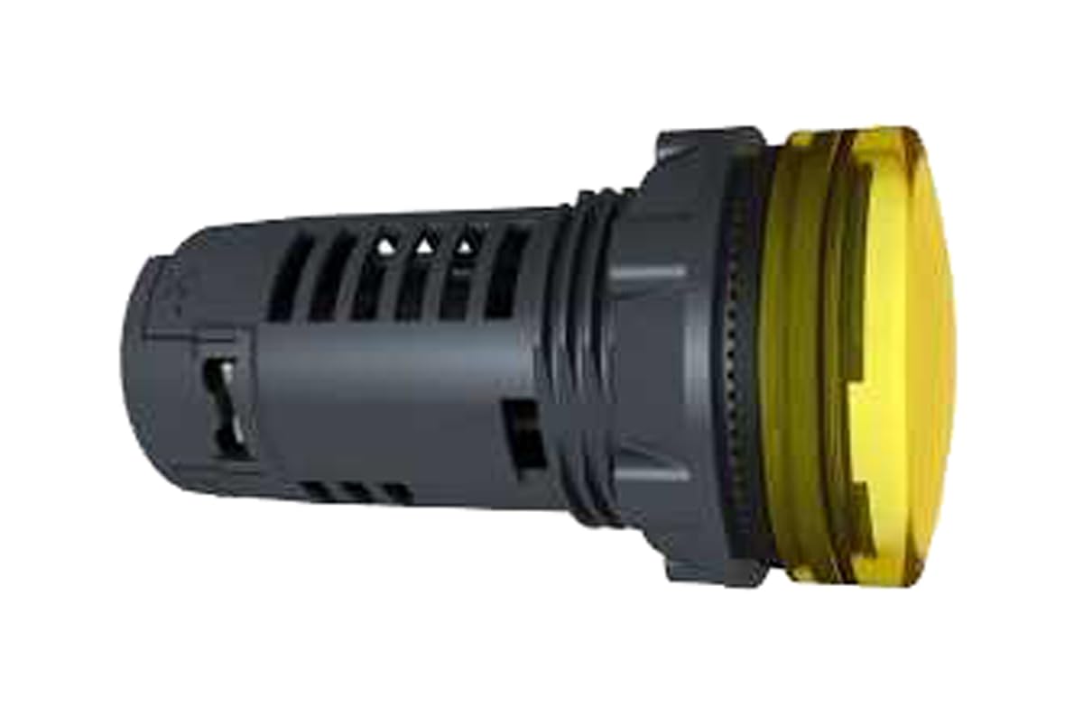 Pilote lumineux jaune 230V monobloque pour sécuriser vos commandes - 2