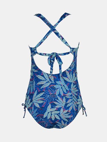 CUPSHE Women's One Piece Swimsuit Maternity Bathing Suit Pregnancy Square Neck Crisscross Back Tie Drawstring Wide Straps, M - Image 7