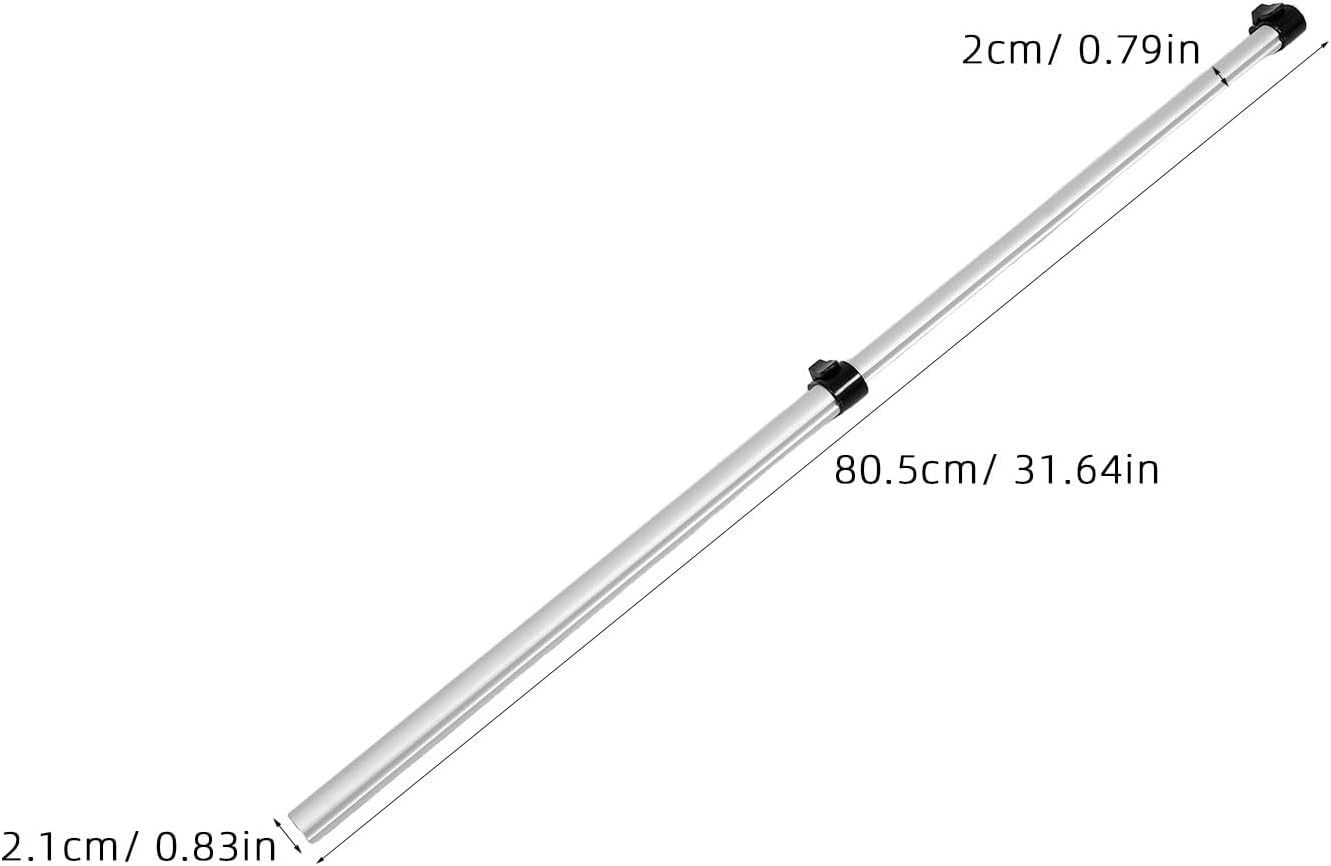 Cabilock Telescopic Rod for Clothes Steamer Stand 3-Section Height Adjustable Aluminum Alloy and Plastic Portable Attachment for Garment Steaming at Home and Travel