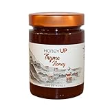 HoneyUP Miel Grec de Thym des Îles de la Mer Égée du Sud – Pot de 450 g – Miel Brut Naturel, Riche en Saveurs et Nutriments, Récolté au Début de l’Été