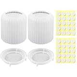 2 Moldes Para Portavelas Con Tapas Con 2 Pegatinas De Mecha Para Velas, Cajas De Almacenamiento