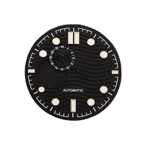 Cadran NH39 31mm personnalisé vert d'une élégance horlogère rare pour montre personnalisée