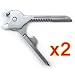 Produktbild Tenflyer New 6 in 1 Utili-Key mini multi Werkzeug Schlüsselring-Taschen-Edelstahl-Messer-faltender Messer Swiss Tech Einfach