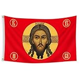 Jesus Imperial Gonfalon Christ Religion Faith Face Imperial Russian Flag 3 * 5 ft Flag tapestry Outdoor House Yard Flag Christ Gifts Banner