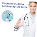 WRITWAA 20pcs Pharmaceutical Dispensing Bottles Pill Box Portable Smooth Surface for Diabetes First Aid