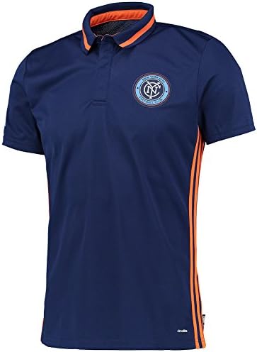 MLS New York City F.C. Men's Sideline Team Color Polo, Small, Navy