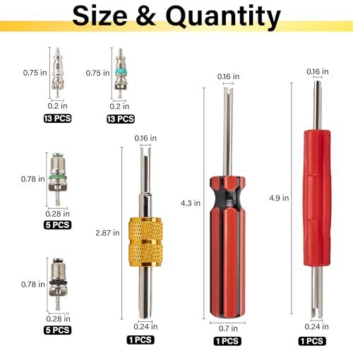 39 PCS AC Valve Core Accessories Kit