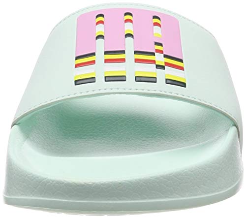 Image of Puma Unisex Adults' Leadcat Bold Beach & Pool Shoes, Blue (Fair Aqua-Pale Pink), 7 UK