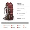 MOUNTAINTOP 70L Internal Frame Backpack with 3L Hydration Bladder