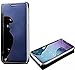 Produktbild SevenPanda Samsung S9 Handyhülle Mirror, Samsung Galaxy S9 2018 Hülle, Brieftasche Flip Luxus Metall Transparent Handytasche Book PC Hart Tasche Schale Abdeckung - Dunkelblau