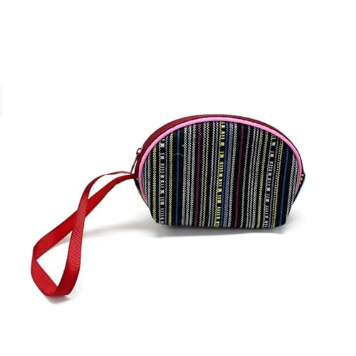 ChangeWallet,Change Holder Change Purse,weave Coin Pouch Coin Purse for Women and Girls,Coin Purse Pouch with Wrist Strap Coin Wallet, Zero Wallet with Zipper for (3 pcs) random colors