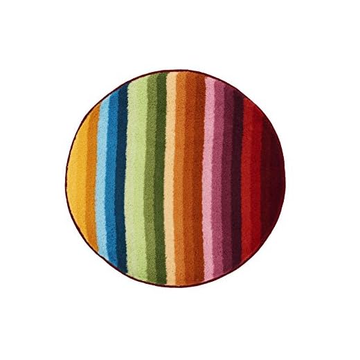 Meusch 2867148518 Badteppich Funky, 80 cm rund, multicolor, Bunt