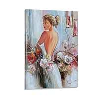 自然と美しい女性の肉体美を取り入れた絵画作品・油絵風アート作品 Amazon.co.jp: 素晴らしい絵画 美しい女性の油絵アートポスター_