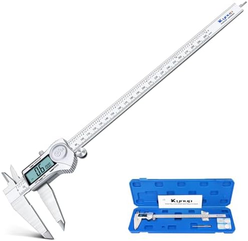 Kynup Digital Caliper Measuring Tool, 12 Inch Stainless Steel Micrometer