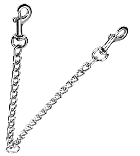 Iunpvet Metal Chain Double Dog Leash,Premium Quality No-Tangle Two Way Leashs For Pet Walking Training (S(3.0Mm X 18"), Silver) #TOP24