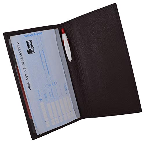 Cartera portachequera MARSHAL de piel contra el desgaste de cheques y tarjetas 4