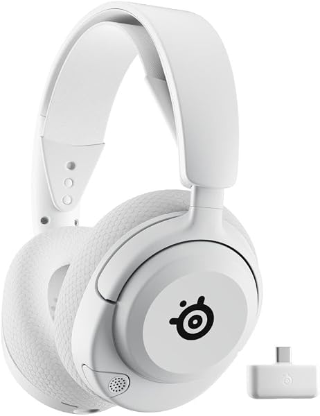 SteelSeries Arctis Nova 5 Wireless ve Bluetooth Kablosuz Oyuncu Kulaklığı Beyaz