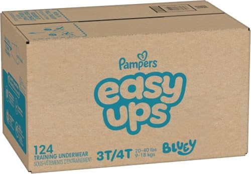 Pampers Training Pants - Easy Ups Boys & Girls Bluey - Size 3T-4T, 124 Count, Children's Potty Underwear (Packaging May Vary) — view 13