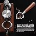 54mm Bottomless Portafilter Compatible with Breville Barista Express, Pro, Touch, Bambino, Plus, Infuser, Duo Temp Pro- Includes 18-21g Filter Basket and 2-Puck Screens