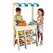 KidKraft 53017 Piccolo mercato alimentare in legno per bambini Play Grocery Store, giochi di imitazione con cibo giocattolo e accessori inclusi