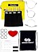 ChiaoGoo Twist Red Lace Shorties 3-Inch Large Yellow 7230-L Interchangeable Knitting Needle Set, US 9, 10, 10.5, 11 Stainless Steel with 3 Swiv360 Cables with Project Bag