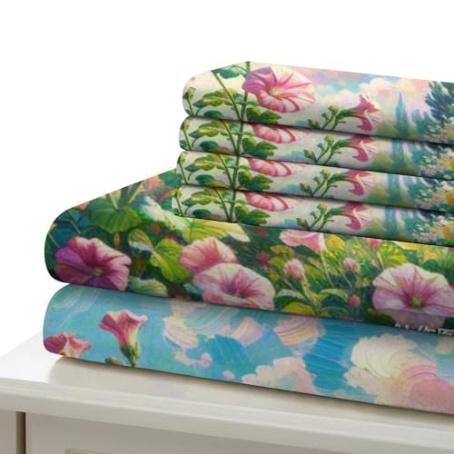 Linge de lit pétunia 3D de qualité supérieure en microfibre douce avec zip invisible - 6