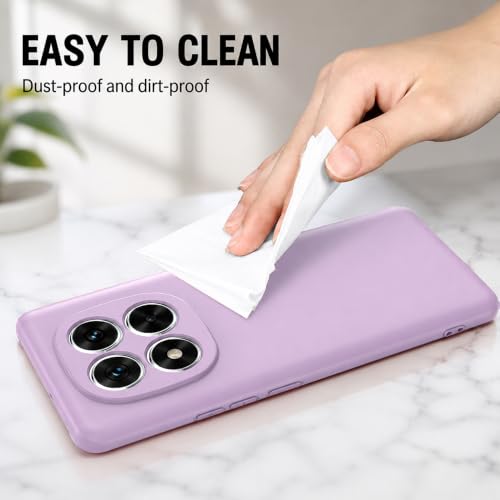Image of Back Cover for Mi Redmi Note 14 Pro 5G / 14 Pro 4G | Full Camera Protection | Premium Liquid Silicon Case | Flexible Bumper Case for Mi Redmi Note 14 Pro 5G / 14 Pro 4G / Poco X7 5G (Purple)