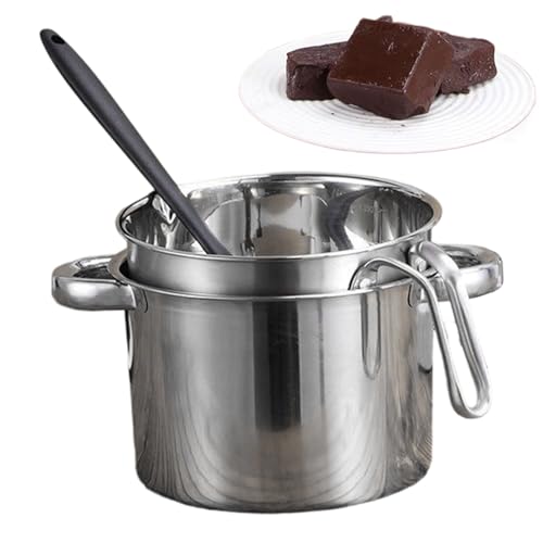 Tarro De Fusión De Dulces - Baño De Agua | Olla De Fusión De Chocolate, Herramienta De Fondue Para Hornear, Ollas De Queso, Para Mantequilla Culinaria Casa Cocina Restaurante Chocolate Dulces Queso