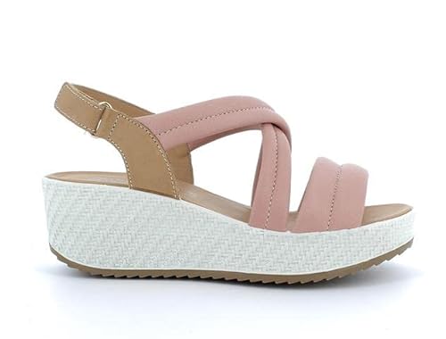 ENVAL SOFT 17735 Sandali Zeppa Donna Pelle Rosa