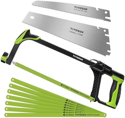 KAHEIGN 13 In 1 Multifunction Hacksaw Set, Hand Hacksaw With 8Pcs HSS