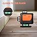 DOVOH 4D Laser Level with Tripod : Dual Batteries Laser Level 360 Self Leveling Green Hard Toolbox for Construction Floor Tiling Ceiling, Class Ⅱ, Y4-360G-KIT
