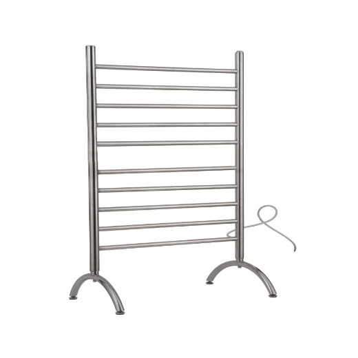 Amba SAFS Solo Freestanding Electric Towel Warmer Finish: Polished, Size: 38" H x 32.5" W x 15" D