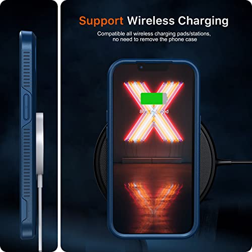 Risubo Magnetic Case for iPhone 13 Pro Max, [Tempered Glass Screen Protector & Camera Lens Protector] [Compatible with MagSafe] [Dropproof] Heavy-Duty Tough Rugged Shockproof Protective Phone Case by Risubo - Used condition - Image 6