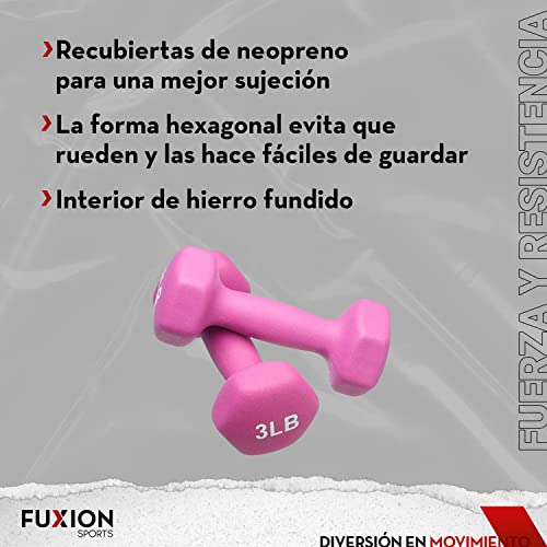 Set of 2 each 3 lb Pink Neoprene Coated Dumbbells Pair Hand Weights All-Purpose, Home Gym, Exercise 6 LB total neoprene set - Image 5