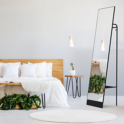 Keqam Large Full Length Body Mirror With Stand Tall Floor Mirror Multifunctional Big Mirror Decorative For Floor & Wall In Bedroom And Dormitory 72" X 17" #TOP5