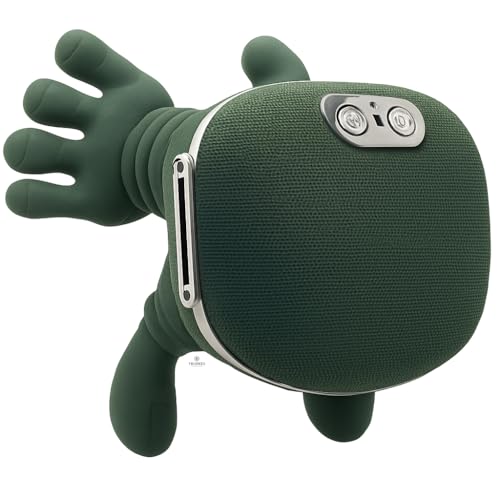 Image of Bionic Heated Massager for Neck & Shoulder Pain Relief | 4D Kneading Electric Body Massage Machine | Portable Hand Shape Deep Tissue Relaxation Device for Men & Women (Green)