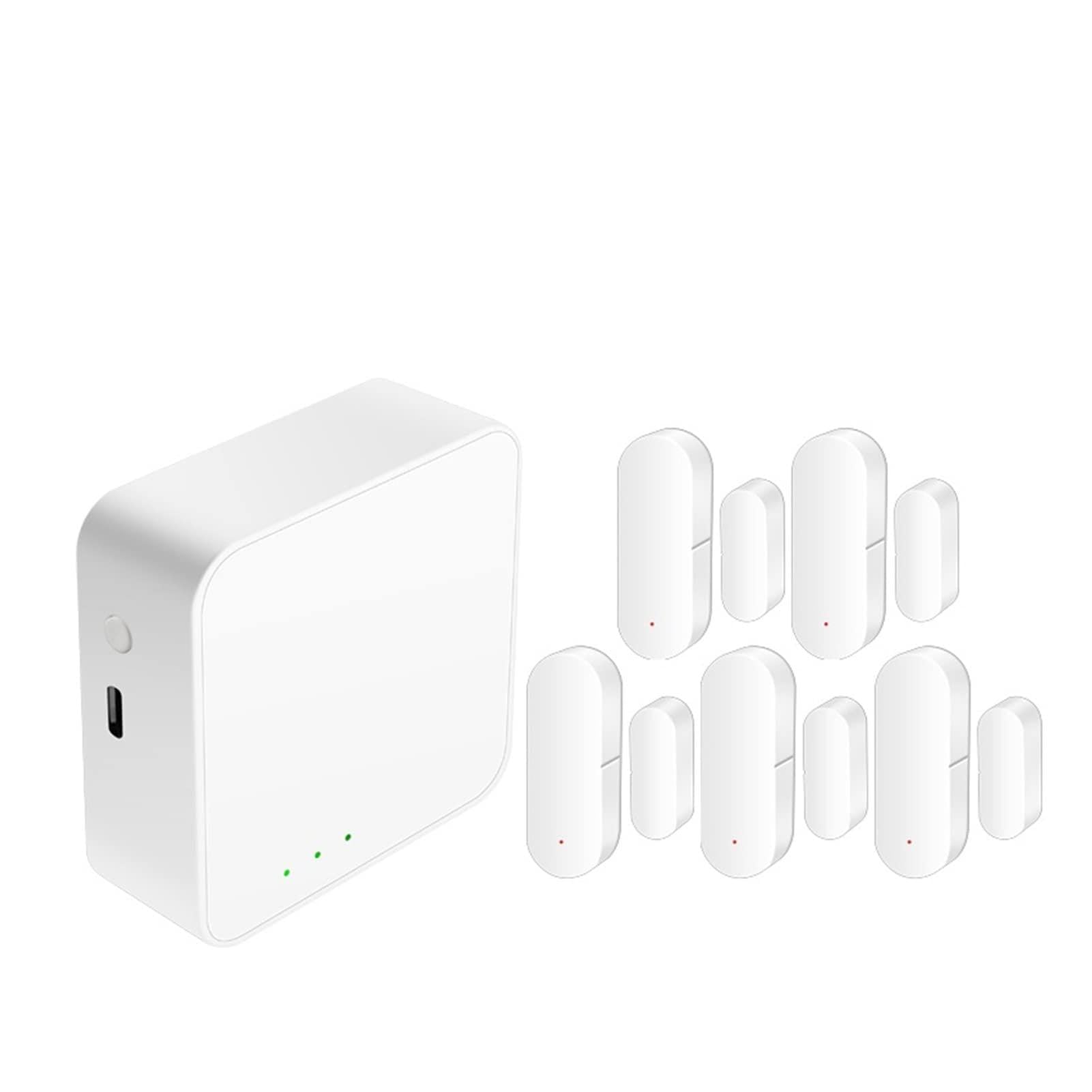 TUYA ZIGBEE SISTEMA DE ALARMA DE ALARMA DE CASA INTELIGENTE PUERTAS DE SENSOR DE SENSOR ABIERTO Vida inteligente App Obras remotas inalámbricas(C)